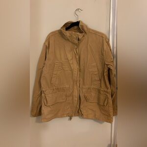 Madewell Khaki Utility 100% Cotton Jacket